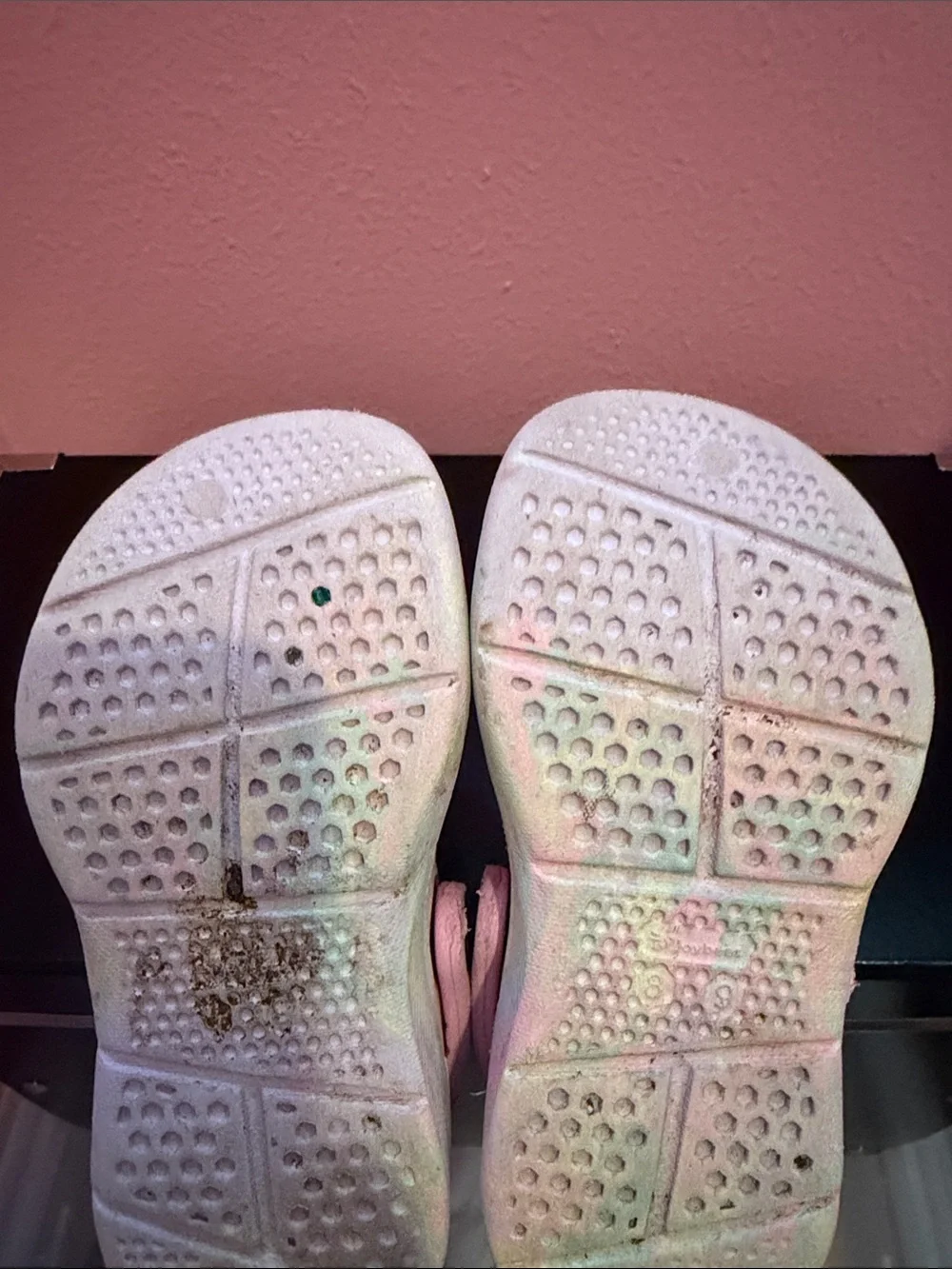 Pink Foam Clog tie Dye Pastel Sandals - toddler 8